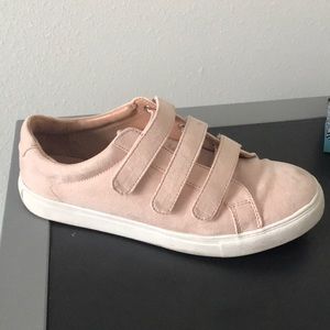 Pink Velcro sneakers